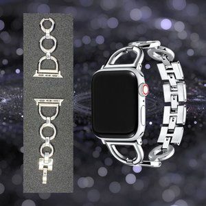 POSH TECH Colette Stainless Steel Apple Watch SE & Series 7/6/5/4/3/2/1 Band